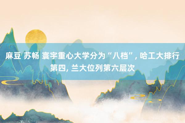 麻豆 苏畅 寰宇重心大学分为“八档”， 哈工大排行第四， 兰大位列第六层次