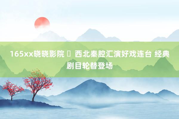 165xx晓晓影院 ‌西北秦腔汇演好戏连台 经典剧目轮替登场