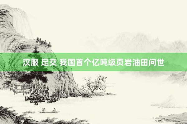 汉服 足交 我国首个亿吨级页岩油田问世