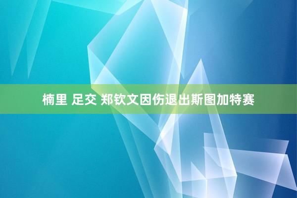 楠里 足交 郑钦文因伤退出斯图加特赛