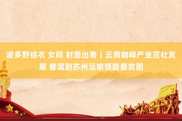 波多野结衣 女同 封面出奇丨云南咖啡产业茁壮发展 普洱到苏州运输领路最贫困