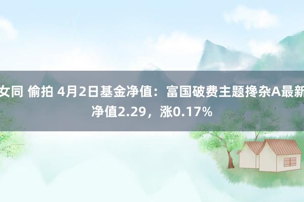 女同 偷拍 4月2日基金净值：富国破费主题搀杂A最新净值2.29，涨0.17%
