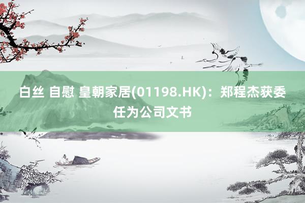 白丝 自慰 皇朝家居(01198.HK)：郑程杰获委任为公司文书