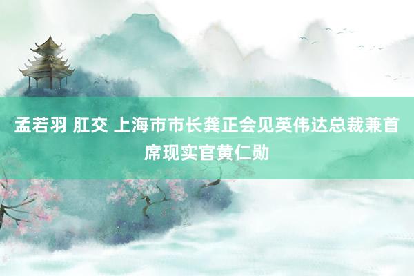 孟若羽 肛交 上海市市长龚正会见英伟达总裁兼首席现实官黄仁勋