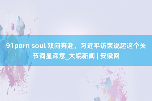 91porn soul 双向奔赴，习近平访柬说起这个关节词显深意_大皖新闻 | 安徽网