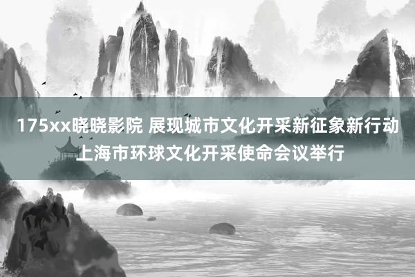 175xx晓晓影院 展现城市文化开采新征象新行动 上海市环球文化开采使命会议举行
