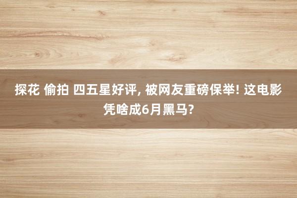 探花 偷拍 四五星好评， 被网友重磅保举! 这电影凭啥成6月黑马?